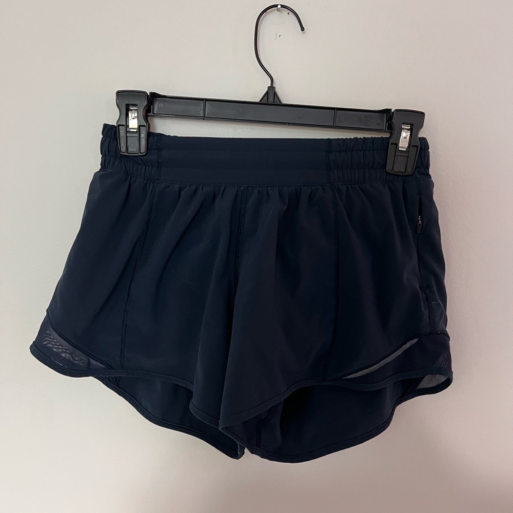 Lululemon Navy Hotty Hot Shorts